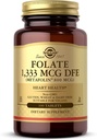 Solgar Folate 1 333 mcg DFE, 100块平板电脑 - 800 mcg Bio-Active Metafolin - 心脏健康 - 非GMO, Vegan, Gluten Free, 奶制品自由, Kosher - 100 services