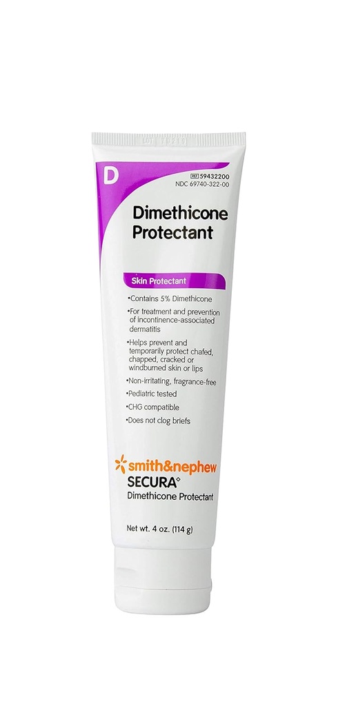 Smith+Nephew SECURA Dimethicone 保护塔贝 4 oz.