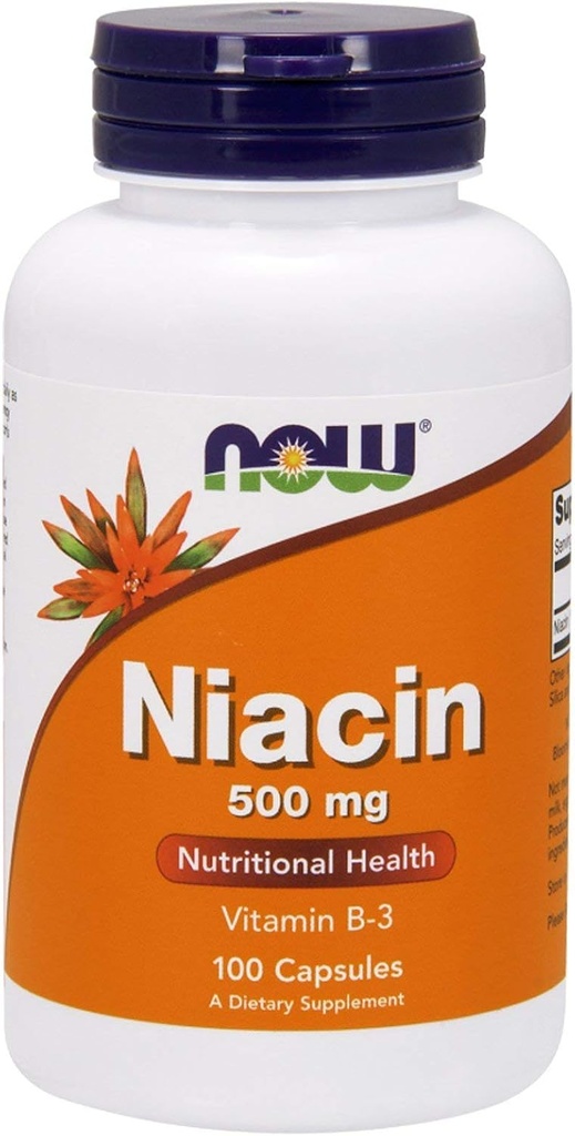 Now Foods - Niacin维生素B-3 500 mg. - 100 capsules (多包)