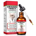 猫的尿道切除术,天然猫的尿道切除术 感染治疗滴 支持Bladder,肾石,猫UTI,Cranberry Kedney Bladder 支持补充剂,鸡肉 Flavor - 60ml / 2.02oz