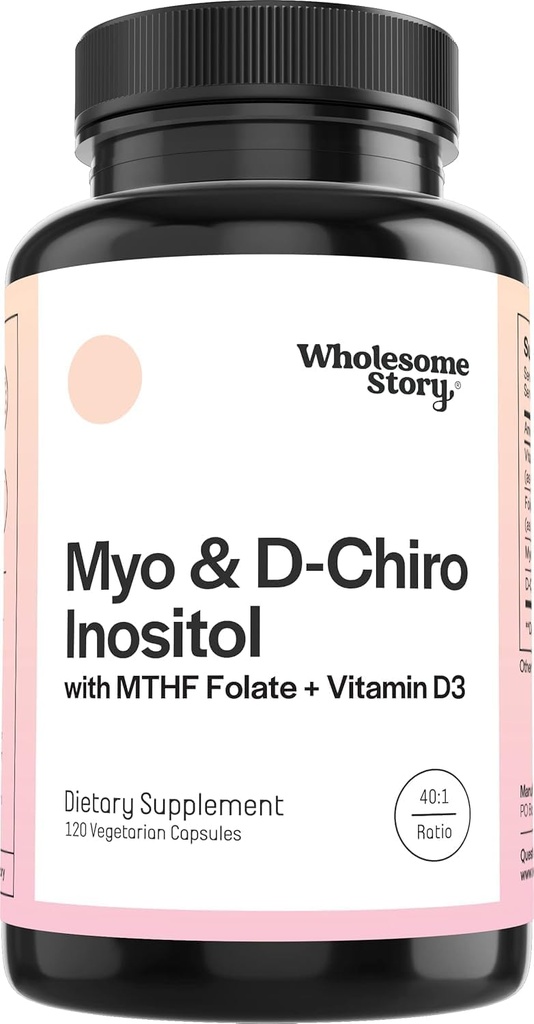 M-y-o in-os-itol & D-Chiro Inositol Capsules 具有MTHF, Folate,维生素D = Ovarian 函数支持,Hormone平衡, & Homocysteine 级别 ========== ========================================================================================================================