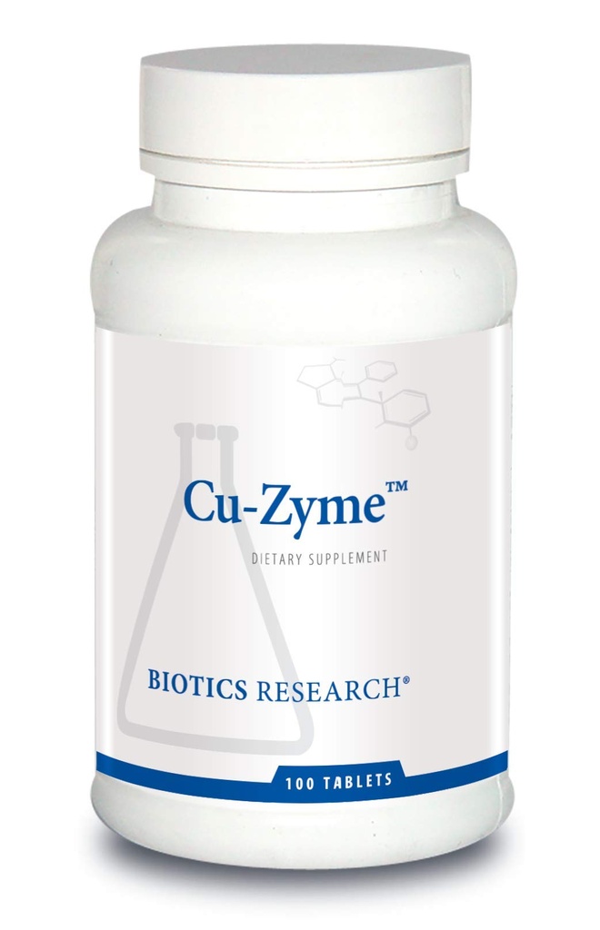 生物学研究 Cu-Zyme 基本矿物补充、能源代谢、铁吸收、健康骨头、免疫功能100片