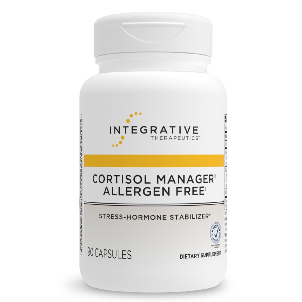 综合疗法科尔蒂索尔管理器 Allergen 免费 -- -- 健康应激反应肾上腺健康支助补充* -- -- Vegan, Non-Dairy & Gluten-free -- -- 90 Capsules(45名服务员)