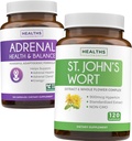 肾上腺素 & St. John's Wort (4- Month Supplement) Mood 和谐包 - 肾上腺素支持 L-Tyrosine (120 Capsules) & St. John's Wort with Powerfil 900mcg Hypericin 500mg per Capsule (120 Capsules)