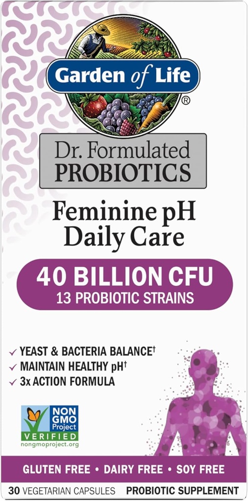 生活花园,Femini Ph Daily Care Probiotic Capsule, 30 Counter , 30 Constitution