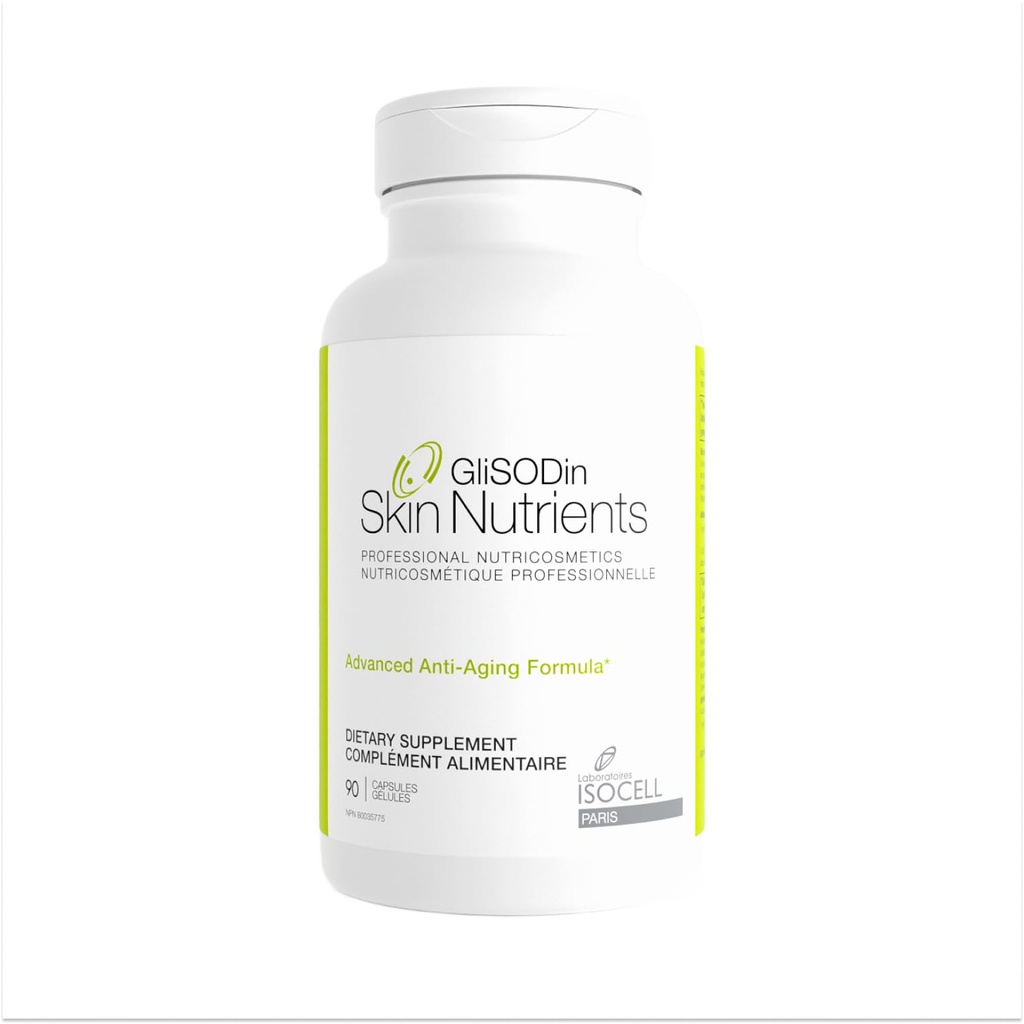 GliSODin Anti-Aging – Skin Supplements Based on GliSODin® and moisturizing Ingredients - Clinically Proven to Help Achieve More Radiant Skin and to Improve The Appearance of Wrinkles - 90 Capsules