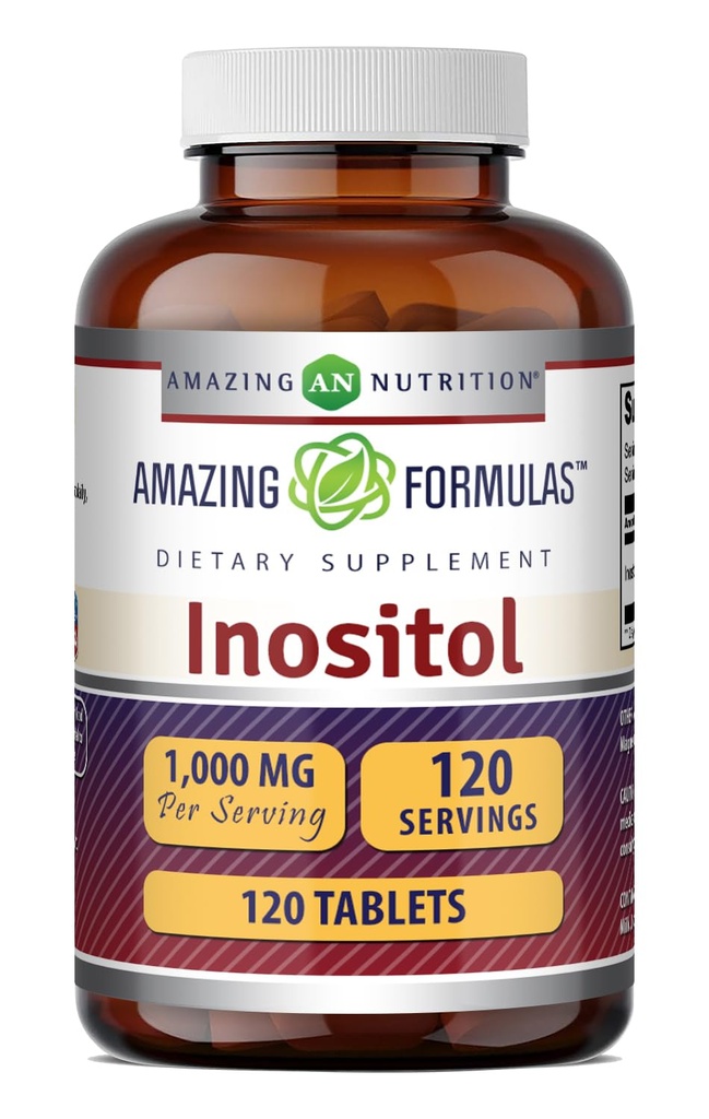 神奇的公式 Inositol 平板电脑 补充 + 1000 Mg 每服务 → 维生素 B8 → 非 GMO → 自由 Gluten → 美国制造 (1 Pack, 120 Counter)