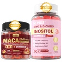 NEVISS 无糖 1Pack Maca 根 填充 Gummys & 2Pack Myo-Inositol & D-Chiro Inositol Gummys