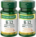 Natures Boundy Methylcobalamin B12 微洛森格牌匾,1000 mcg,120 counters,60 counters (Pack of 2)
