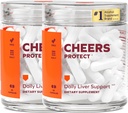 欢呼声 保护 QQ Daily Liver 补充饮料者 L-Cysteine + DHM + 增加 Glutathione 级 QQ 60 多斯 QQ Cysteine, Dihydromyricetin, Milk Thetle, Prickly Pear, B-Vitamins, Ginger