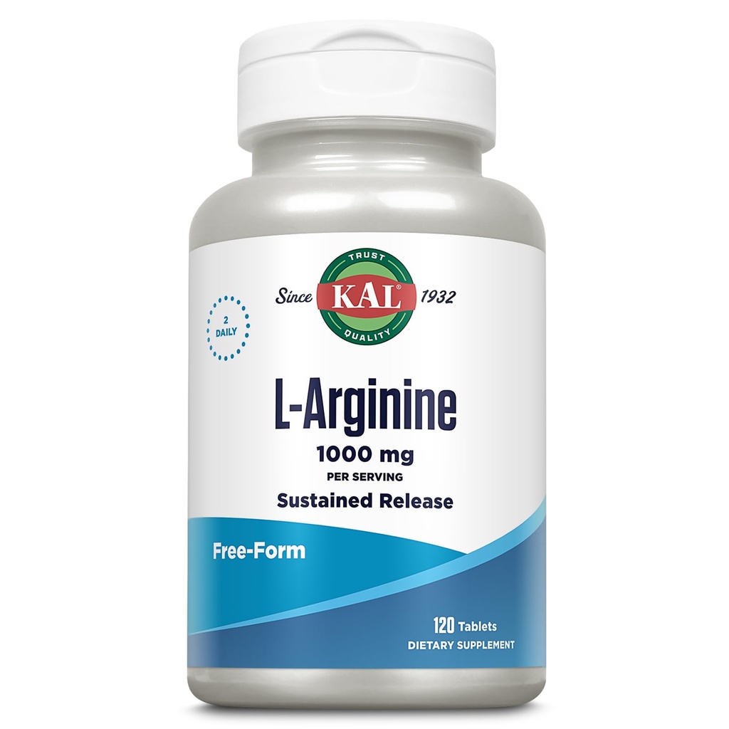 KAL 1000 Mg L- arginine 牌匾, 120 个