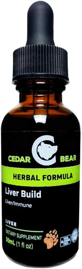 Cedar Bear Liver 构建一个液态草药补充剂,帮助增强Liver和Gallbladder函数 1 Fl Oz