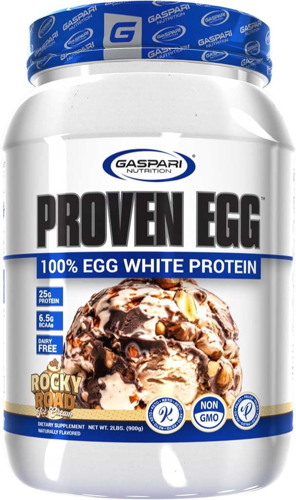 Gaspari营养蛋白,100%蛋白蛋白,25g蛋白,Keto Friendly,奶和乳糖自由,大豆自由(2磅,洛基路)
