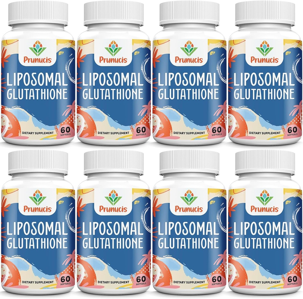 2400MG Liposomal Gluutathione,配有维生素C,牛奶硝酸和Alpha-Lipoic酸,主抗氧化剂,纯还原L-Glutathione - Immune系统,细胞修复,能量,高吸收,480软胶