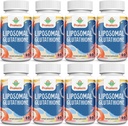2400MG Liposomal Gluutathione,配有维生素C,牛奶硝酸和Alpha-Lipoic酸,主抗氧化剂,纯还原L-Glutathione - Immune系统,细胞修复,能量,高吸收,480软胶