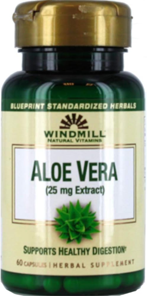 风车 天然维生素 Aloe Vera (25mg 提取) 60 Capsules (一包)
