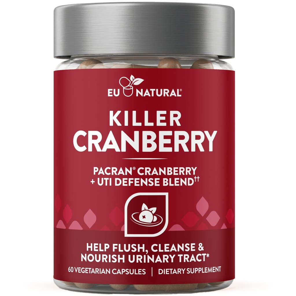 9-in-1杀手 Cranberry Pills for Women – UTI Defense Blend with Clinical Studiod Informes – 9 摘录 尿道补品 – Pine Bark, Propolis, 维生素D & More – 60 Fast-Acting Capsules – 松木棒 – 快速动作 – 临床研究 药物 – 9 提取 尿道补品 – Pine Bark, Propolis, Vitamin D & More – 60 快速动作 capsules