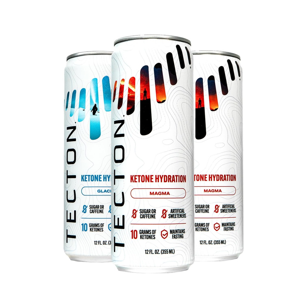 Tecton Ketone Ester- 10g BHB Ketone Ester/Serviging,专利性质相同 Ketones - 无糖,品种包(2冰川,2 Magma),无兴奋剂