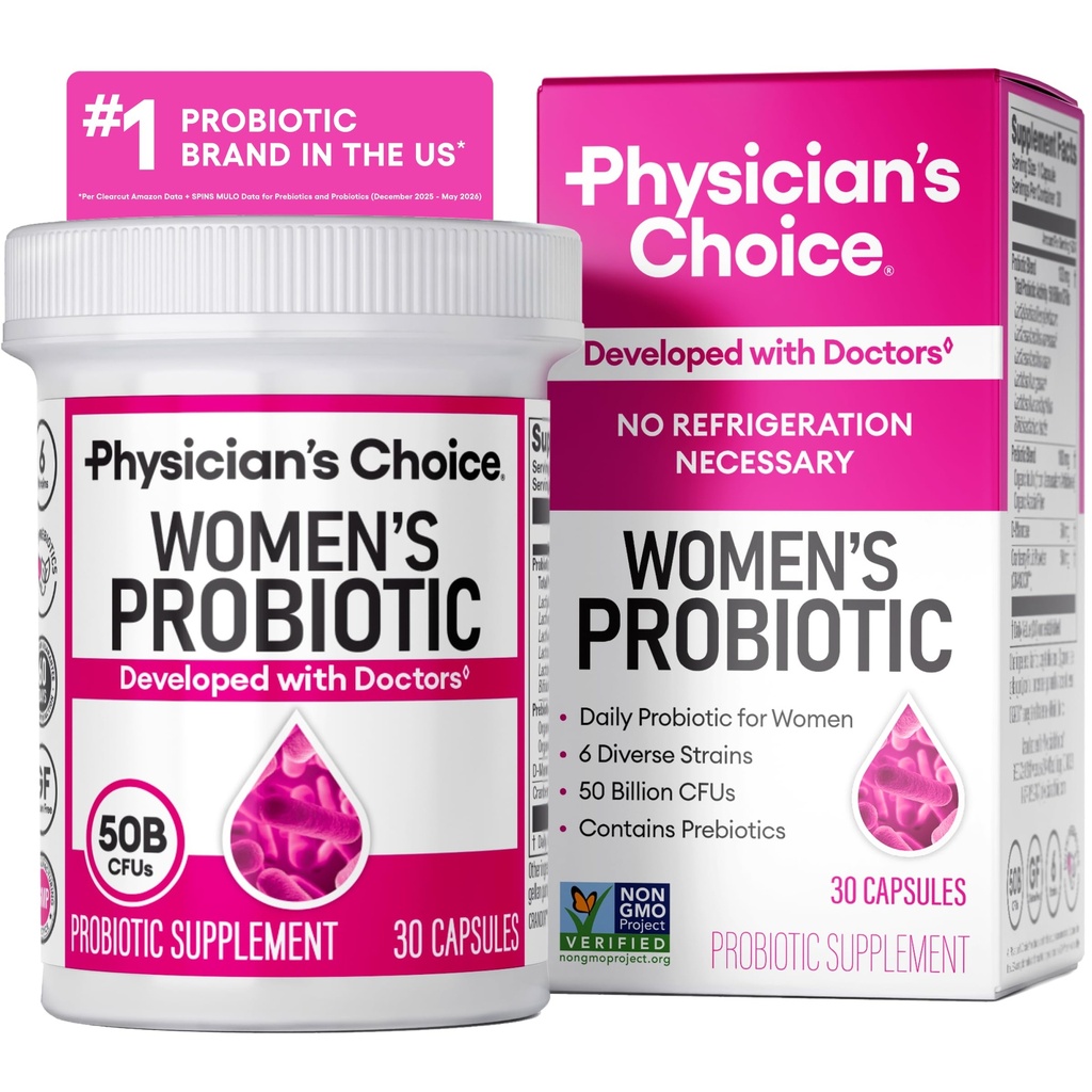 妇科医生的CHOICE 配方药——PH平衡、消化、UT、和女性保健——50亿 CPU——6种独具特色的草药——有机配方药,Cranberry 提取+——女性配方药——30 CT