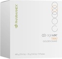 Nu Skin ageLOC TR90 Golden Shake → 1lb → 1lb → 植物基蛋白粉 支持 Lean Muscle 和总体健康 → 维生素 A C E B12 → 15g 蛋白质 Pervice
