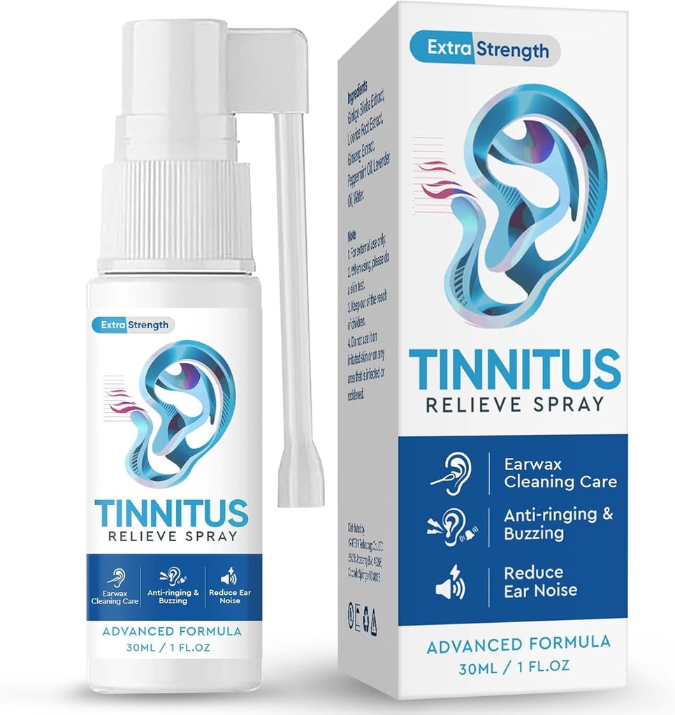 TUHIMO Tinnitus 环耳救济、Tinnitus 救济耳滴、Reduce Ear噪音和改进听力,30毫升