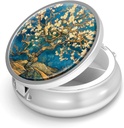 Pill Box-3 Purse & Pocket Minial Pill Holder 旅行用Pill容器的模拟小药箱(Almond Blossom-Van Gogh)