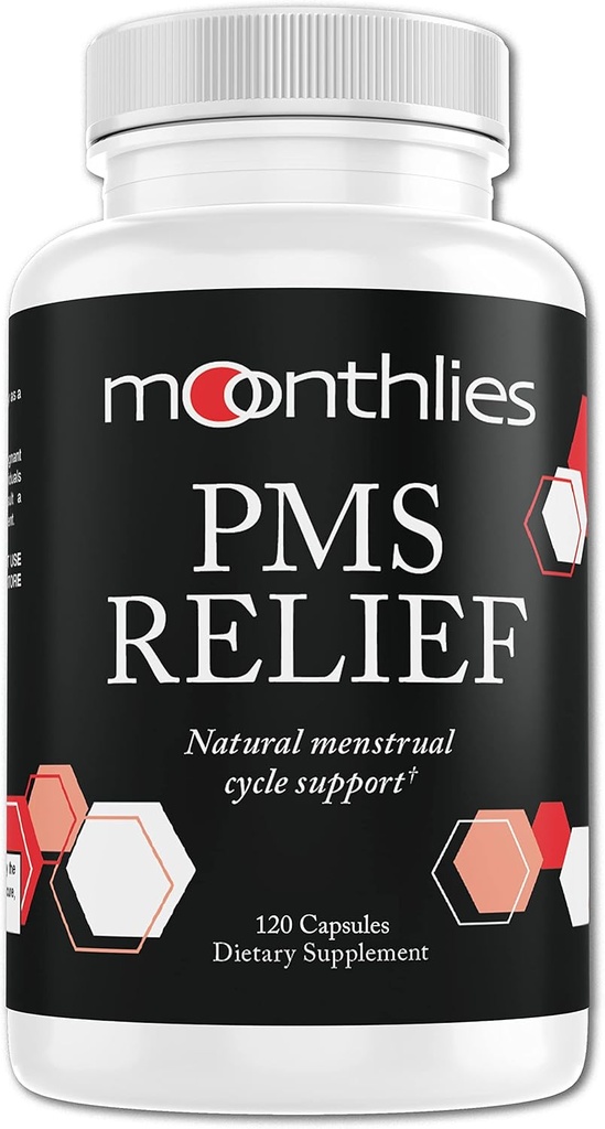 Monthlies PMS 女性月球周期支持救济补编 -- -- 自然平衡 Mood Swings, 时段Camps, Bloating, Fatigue, 保留水, PMDD, Perimenopause(60天供应120卡普尔)