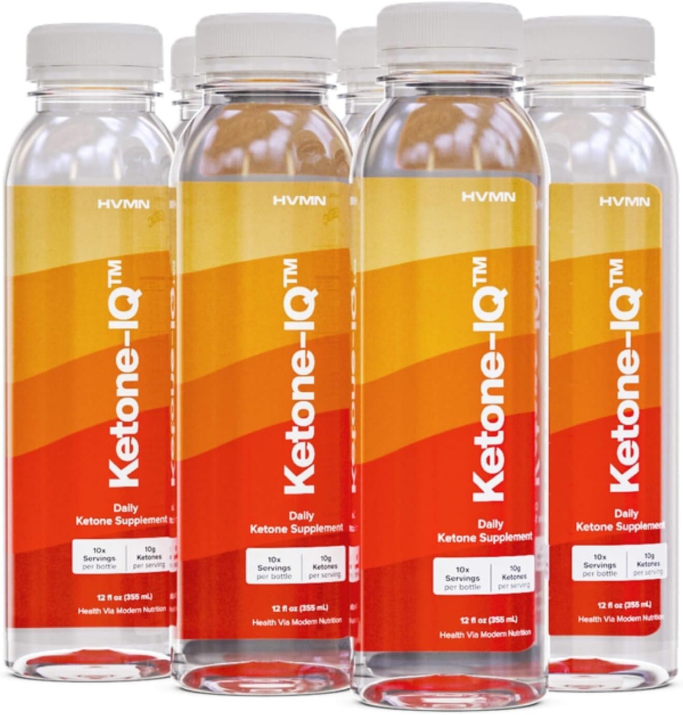 Ketone-IQ - 从Ketones那里得到你的燃料. 没有糖 没有盐 没有咖啡因 60架可饮凯托内斯快升凯托内级. 新建和改进配制! (6 ct)