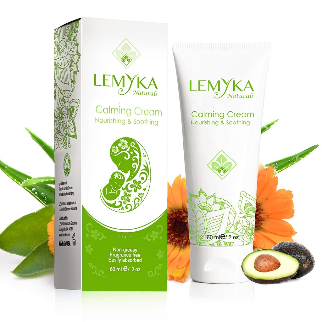 天然Eczema Cream, 甲状腺皮炎的减痒剂, 舒松和强烈摩擦, 干裂的皮肤包, 抗痒膏, 10X 有机阿洛埃韦拉, 丙氨酸酯, LEMYKA, 2OZ