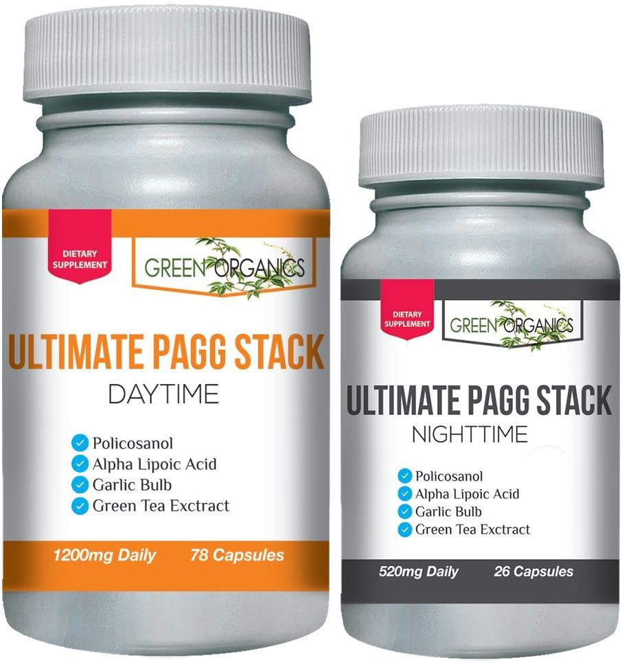 终极PAGG StackTM 4 Hour body by Tim Ferriss - Policosanol, Alpha Lipoic Acid, Green Tea Flavonols, Garlic Excert(英语:Garlic Excert) 互联网档案馆的存檔,存档日期2013-12-22.