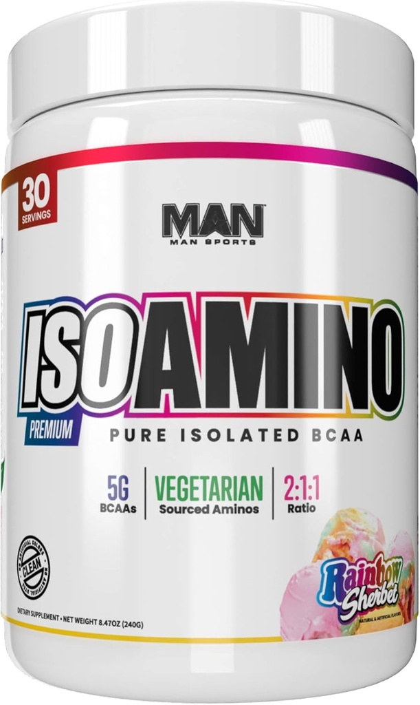 MAN 体育Iso-Amino 白粉,彩虹雪贝,255格拉姆