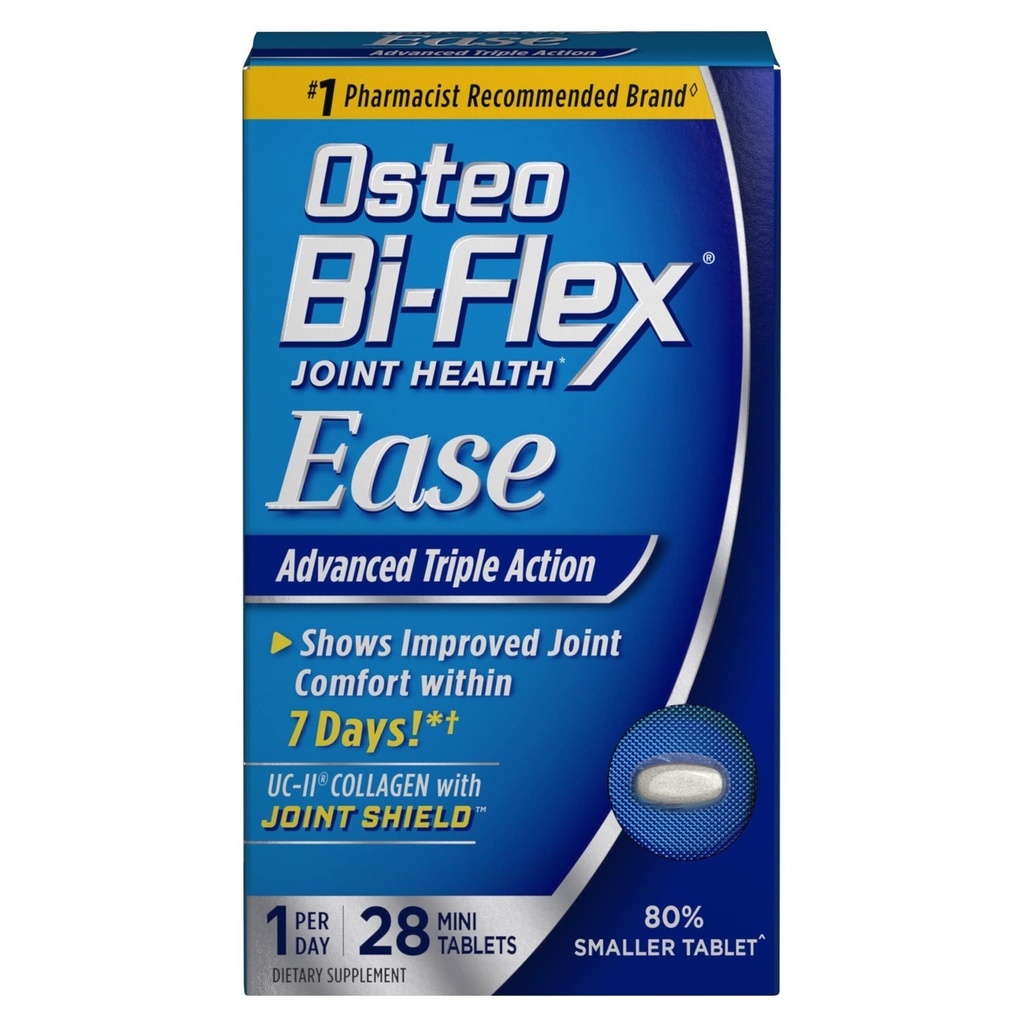 Osteo Bi-Flex 联合健康ase 高级三重动作小型标签 - 28 cm, 包 3