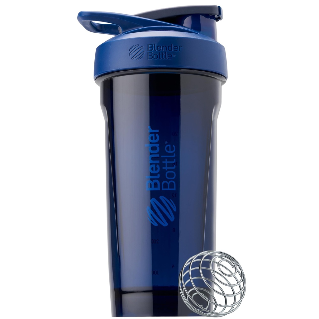 BlenderBottle Sport Shaker 瓶装有 Whisk, 28-Ounce, 蓝色 – 蛋白质Shakes & Hydration for Athletes & Fitness Enthusiasts, 易混合, 持久和轻量级, 可锁定的 Lid