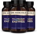Mercola Full Spectrum Enzyms博士 - 22种不同的酶 - 支持消化和免疫健康 - 帮助消化碳水化合物,脂肪和蛋白质 - 非GMO,Gluten-Free & Soy-Free - 90 Capsules(3包)