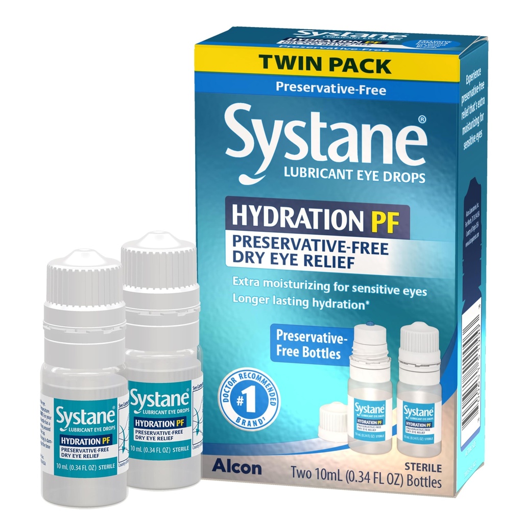 Systaine 水分 多糖防腐-无眼滴干眼救生双包(2x10ml)