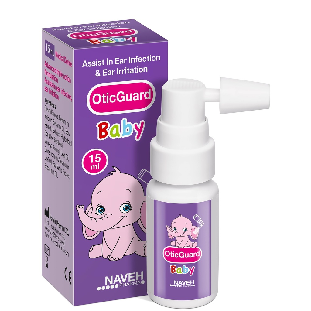 NAVEH PHARMA 橡皮卫士婴儿耳滴 – 天然耳油换耳蜡清除和感染救济 – Gentle Ear clean for Babys, Todlers & Kids – Soothes Itchy Ears & Swimmer的耳滴
