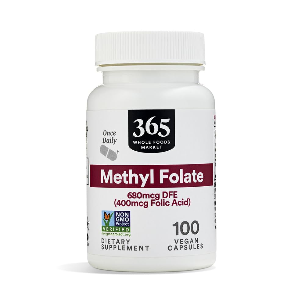 365 由全食品市场, Methy Folate, 100 Counter提供