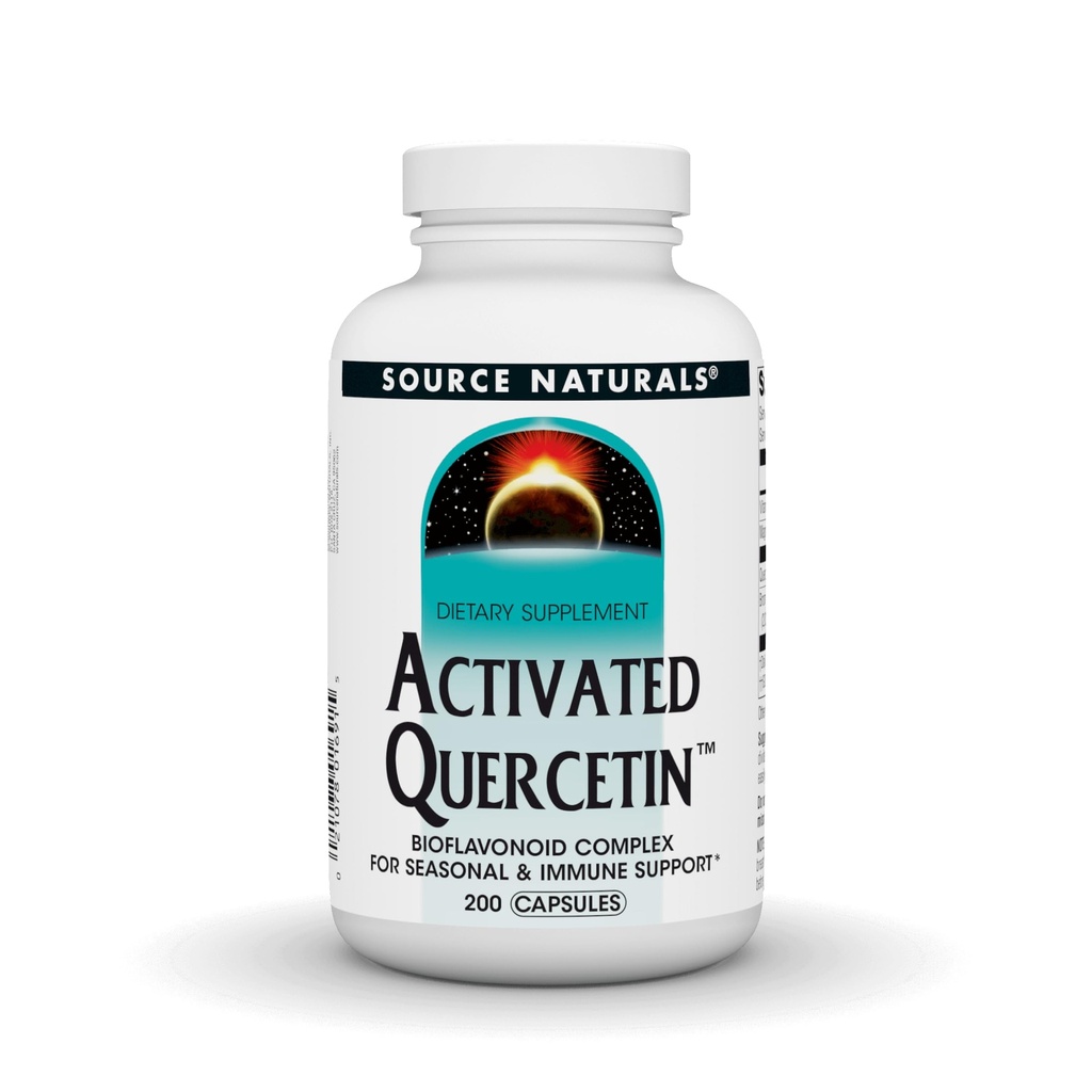 资料来源:自然活动Quercetin,Bioflavanoid 综合体,用于季节性和免疫性支持* - 200 Capsules