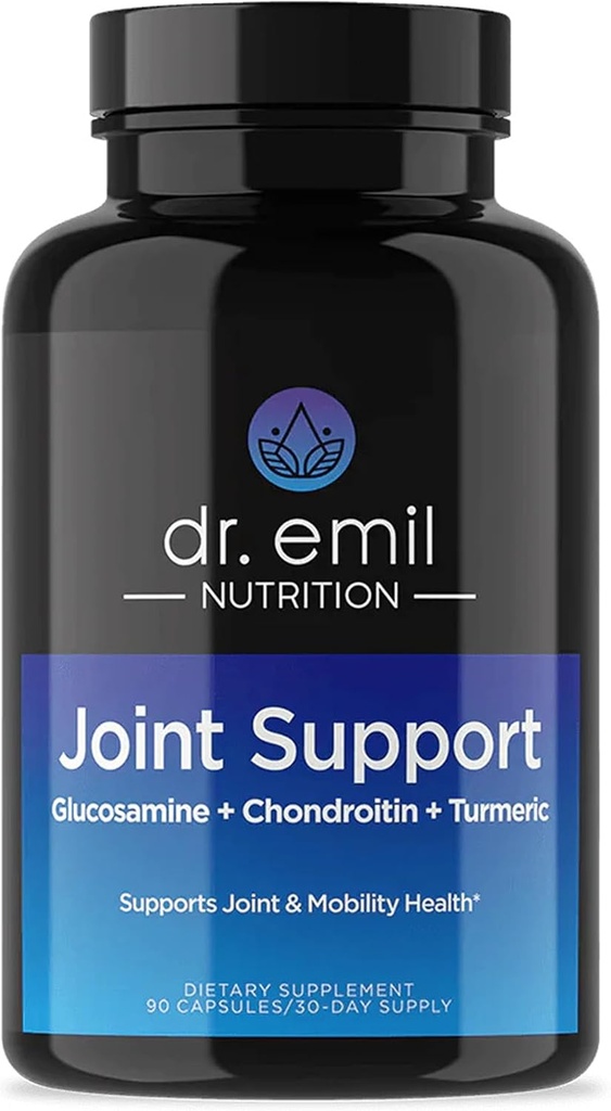 DR. EMIL营养联合援助补编 -- -- 与Glucosamine Chondroitin、MSM和Turmeric联合补充 -- -- 男女流动和不适联合健康补充* (60 Capsules)
