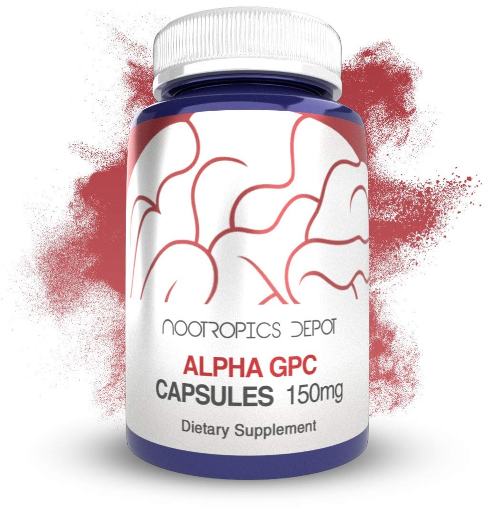 Nootrophics Depot Alpha GPC Capsules |150mg |180 Counter | Cholinergic  Supplement Brain 健康补编 |支持健康大脑功能 |增强认知,记忆+聚焦