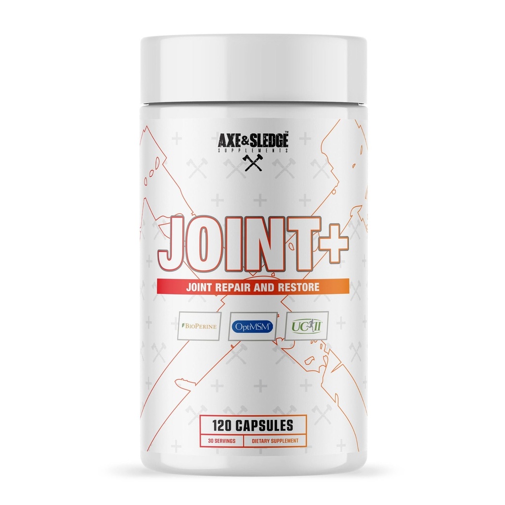 Axe & Sledge Joint + + + + 与 UC-II Collagen, Glucosamine, MSM, Bioperine → 1g Glucosamine, 500mg OptiMSM, 40mg UC-II Collagen + 30 服务