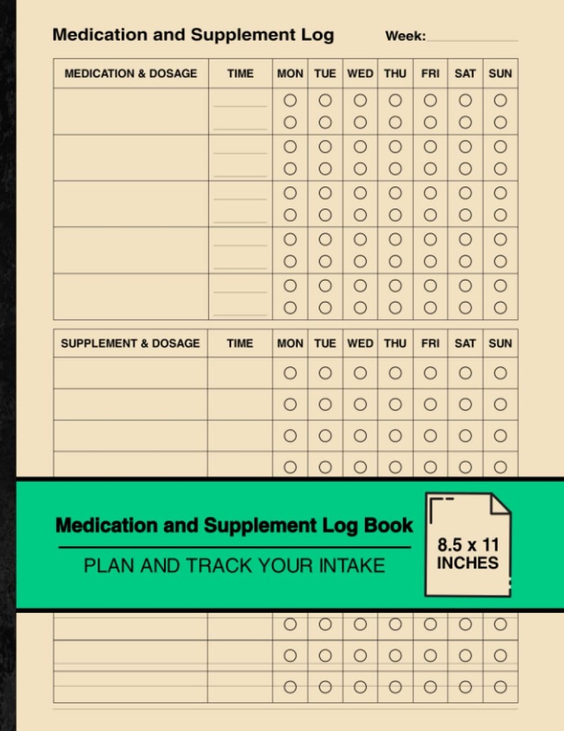 药物和补充日志: 简单的每周日志 \ \ 计划并跟踪您的摄入量 \ 很大