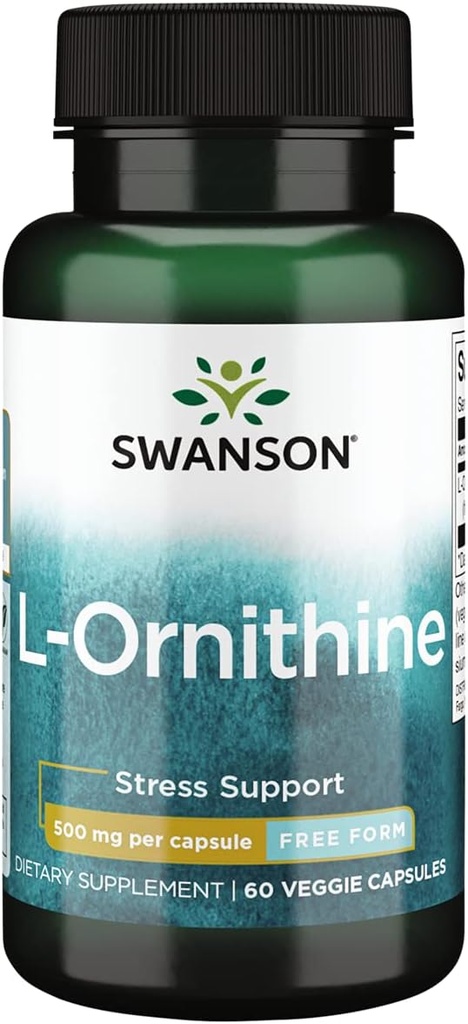 Swanson L-Ornithine 氨基酸 500毫克 60伏特加