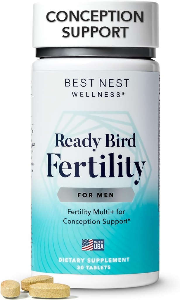 最佳健康 男性生育率 - 甲基维生素男性多维素补充剂 - 营养补充剂与抗氧化剂 - 镁和锌补充剂 - 30块