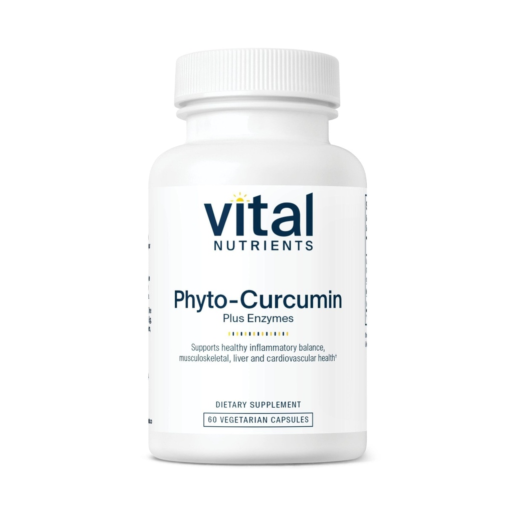 生命营养素 Phyto-Curcumin Plus Enzymes + + Curcumin 配有 Phytosome extraction + 支持肌肉,骨骼,肝脏和心脏健康 * + Gluten,乳制品,Soy Free → 60 Capsules