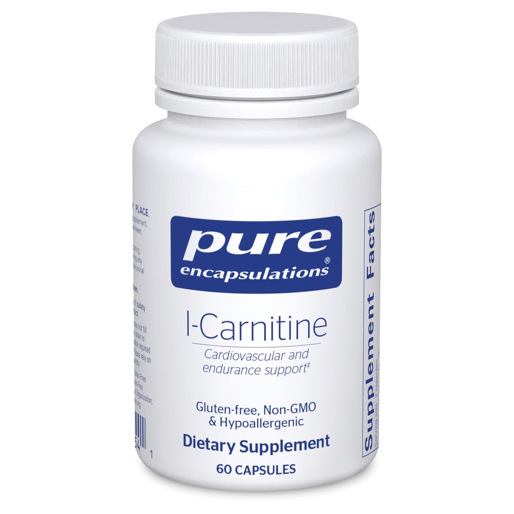 纯封装 L-Carnitine → 心血管和耐力支持假封装 → 60 Capsules