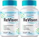 EDISTL PERFORMANCE(2 Pack) 修订眼药丸 高级视觉2.0 眼护理 复合维生素卡普尔 Pro(120 Capsules)