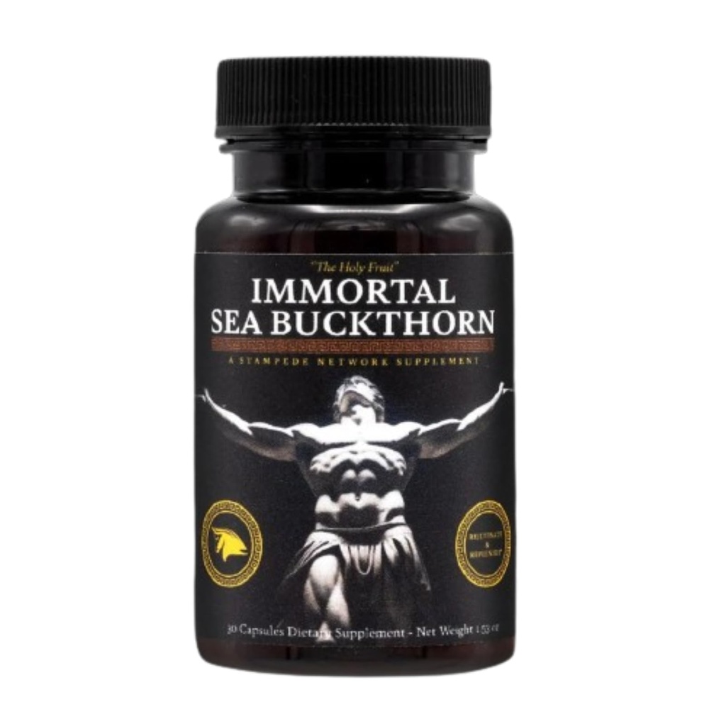 Immortal Sea Buckthorn Capsules – 古老的力量,现代的男女生命力与奥米加3,6,7,9,以及抗氧化剂用于拉迪安特皮肤,能量和免疫支持.