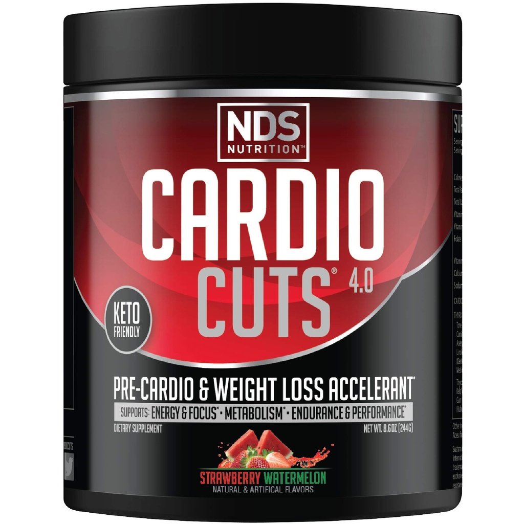 NDS 营养 4.0 工作前补充剂 -- -- L-Carnitine、CLA、MCTs、L-Glutamine和Safflower Oil -- -- 草莓西瓜的高级体重损失和心肌前配方(40名服务员)
