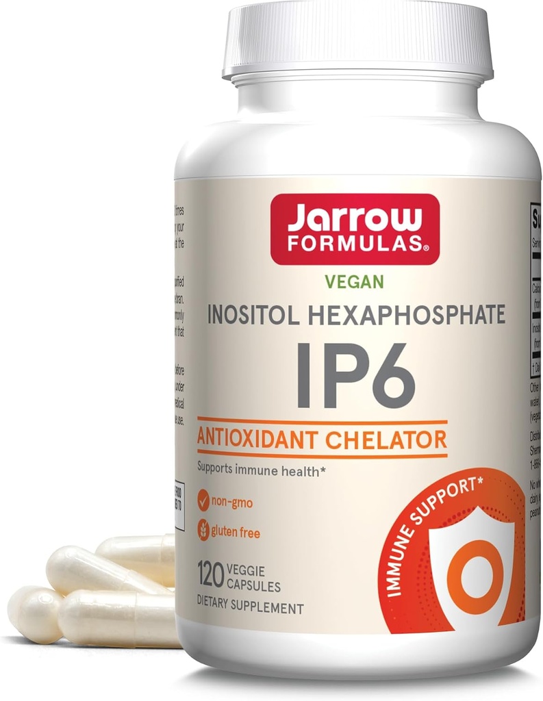 Jarrow Formules IP6 六磷酸甲酯 - 500 mg - 120 Veggie Capsules - 纯化 六磷酸甲酯 - 免疫健康支持补充剂 - 最多120种服务